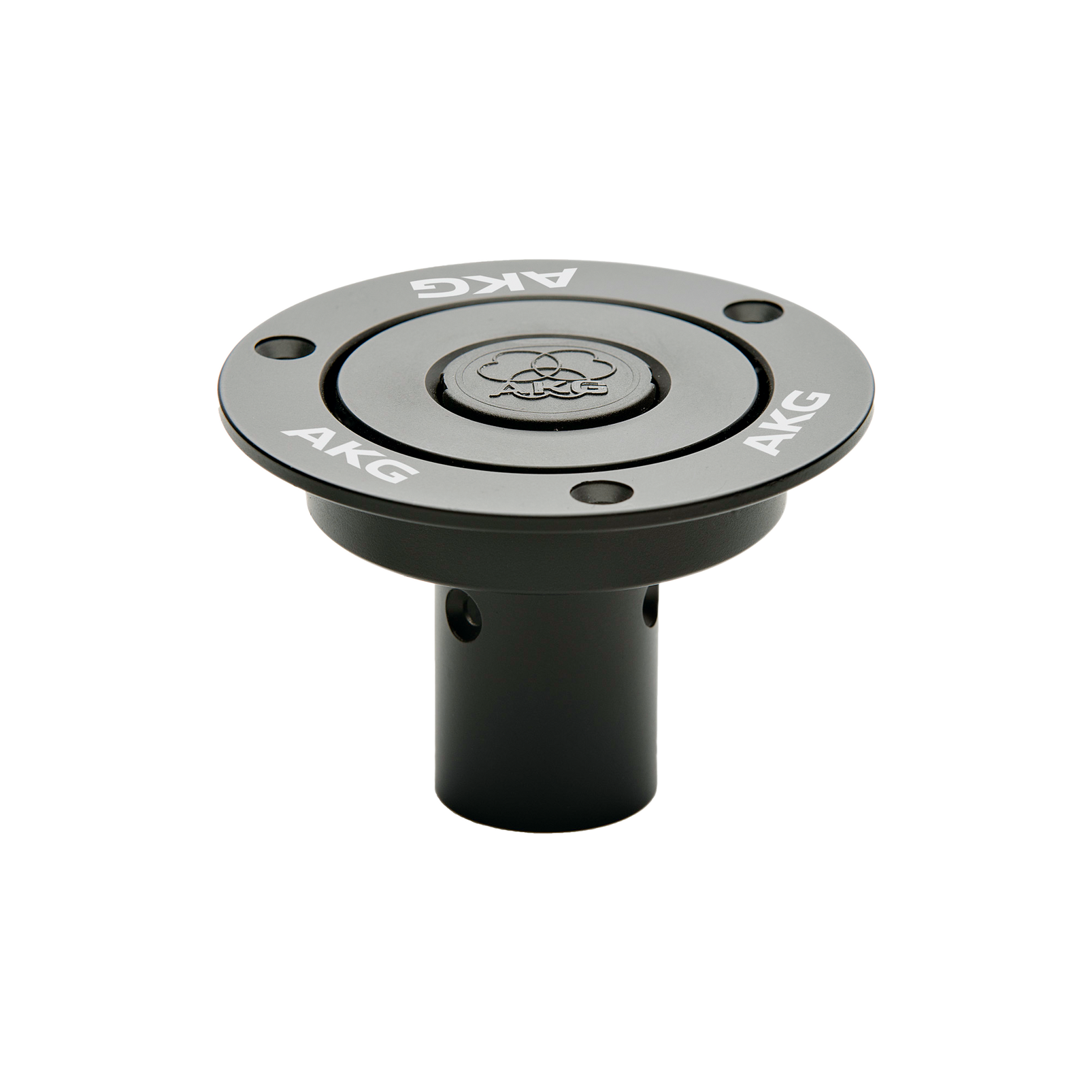 MF M - Black - Mounting flange for use with DAM+ Microphone series - Hero